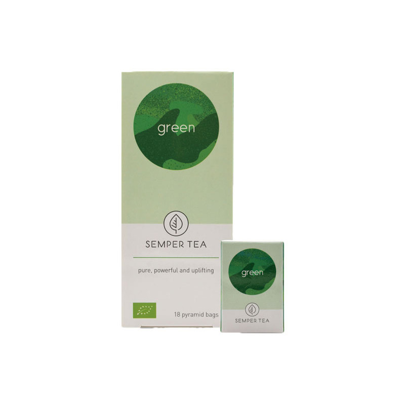 CAJA 18 BOLSITA PIRAMIDAL TÉ SEMPER TEA "GREEN" CAJA 18 BOLSITA PIRAMIDAL TÉ SEMPER TEA "GREEN"