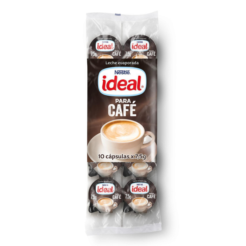 BOLSA 10 CÁPSULAS LECHE EVAPORADA IDEAL 7,5gr BOLSA 10 CÁPSULAS LECHE EVAPORADA IDEAL 7,5gr