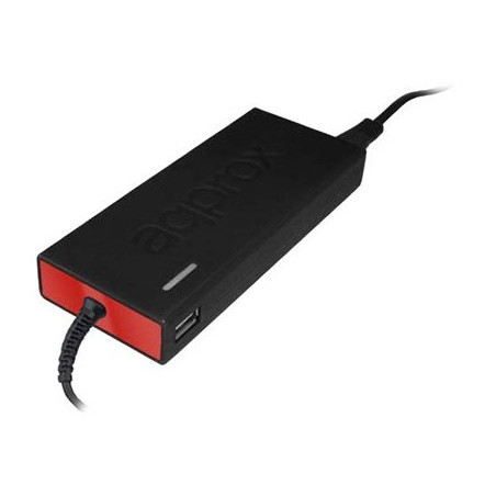 APPUA90SLIM ADAPTADOR E INVERSOR DE CORRIENTE UNIVERSAL 90 W NEGRO, ROJO