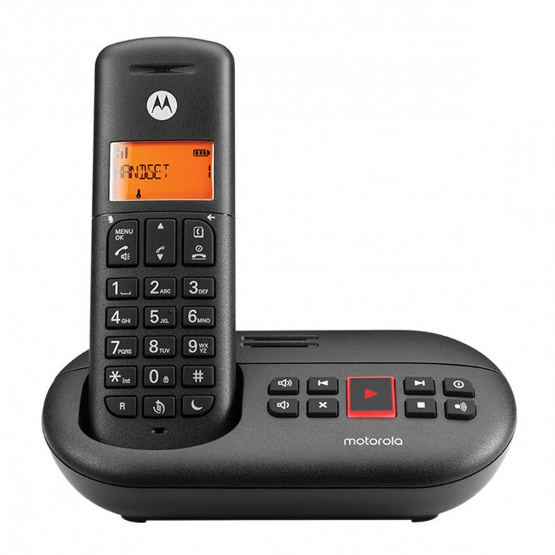 E211 TELÉFONO DECT IDENTIFICADOR DE LLAMADAS NEGRO