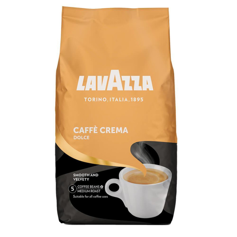PAQUETE CAFÉ EN GRANO LAVAZZA 1Kg CREMA DOLCE
