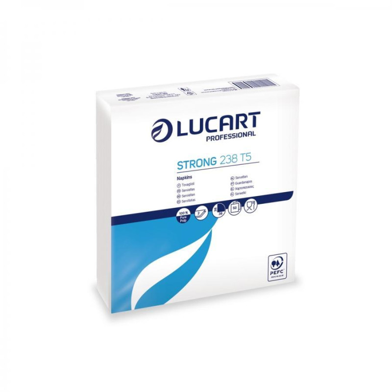 PACK 50 SERVILLETAS LUCART STRONG 238 38x38cm PACK 50 SERVILLETAS LUCART STRONG 238 38x38cm