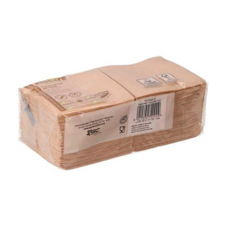 CAJA 3000 SERVILLETAS NATURE DE PAPEL KRAFT 20x20cm