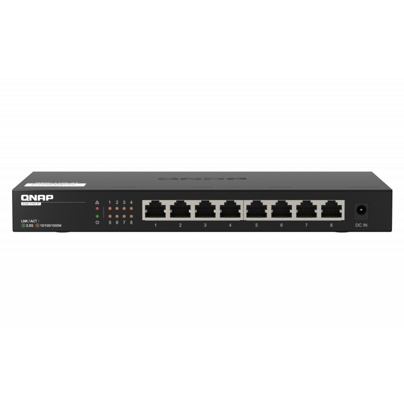 QSW-1108-8T SWITCH NO ADMINISTRADO 2.5G ETHERNET (100/1000/2500) NEGRO