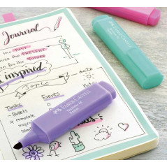 ESTUCHE 8 MARCADORES FLUORESCENTE FABER CASTELL TEXTLINER 1546 PASTEL