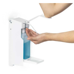 DISPENSADOR DE GEL DESINFECTANTE DURABLE DE PARED