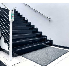 DISPENSADOR DE GEL DESINFECTANTE DURABLE DE SUELO