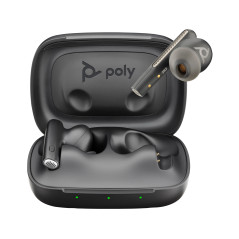 INTRAURICULARES POLY VOYAGER FREE 60 UC COLOR NEGRO CARBONO +ADAPTADOR USB-C BT700 +ESTUCHE DE CARGA