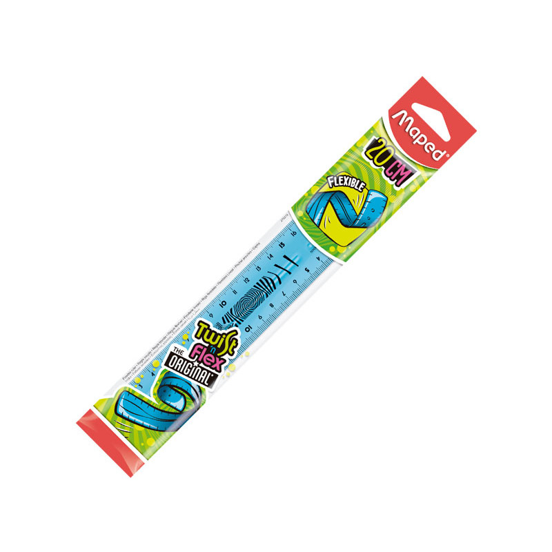 REGLA FLEXIBLE MAPED TWIST 20cm