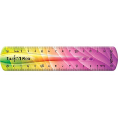 REGLA FLEXIBLE MAPED TWIST 15cm DECOR