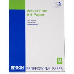 VELVET FINE ART PAPER, DIN A2, 260 G/M², 25 HOJAS