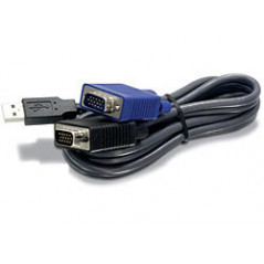 1.8M USB/VGA CABLE PARA VIDEO, TECLADO Y RATÓN (KVM) 1,8 M NEGRO