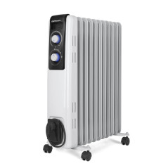 RF 2500 RADIADOR DE ACEITE ELÉCTRICO INTERIOR NEGRO, BLANCO 2500 W