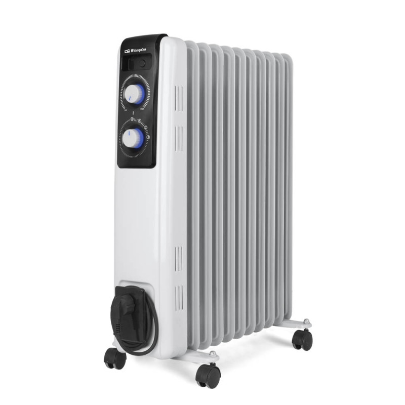 RF 2500 RADIADOR DE ACEITE ELÉCTRICO INTERIOR NEGRO, BLANCO 2500 W