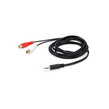 147093 CABLE DE AUDIO 250 M 2 X RCA 3,5MM NEGRO