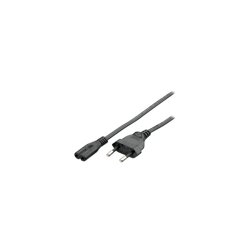 112160 CABLE DE TRANSMISIÓN NEGRO 1,8 M C7 ACOPLADOR CEE7/16