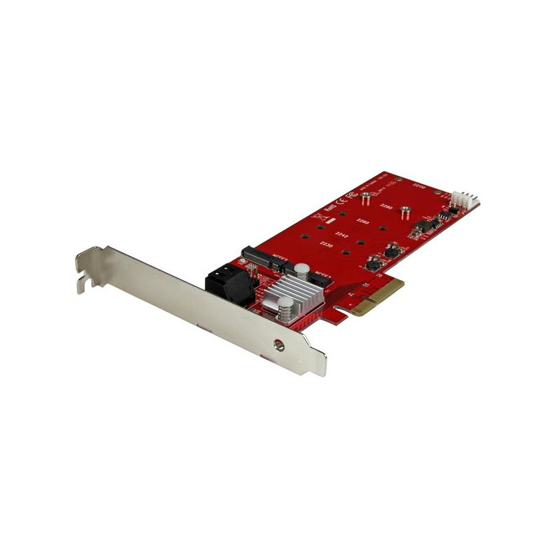 TARJETA PCI EXPRESS CONTROLADORA DE 2X SSD NGFF M.2 Y 2X PUERTOS SATA III