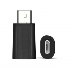 EW-100517-000-N-P CABLE GENDER CHANGER USB 3.1 C USB 2.0 MICRO NEGRO, PLATA