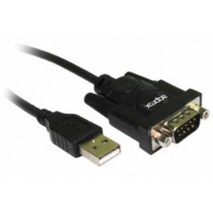 APPC27 CABLE DE SERIE NEGRO 0,75 M USB TIPO A DB-9
