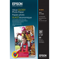 VALUE GLOSSY PHOTO PAPER - A4 - 20 HOJAS