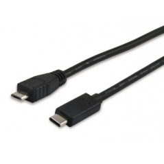 12888407 CABLE USB 1 M USB 2.0 MICRO-USB B USB C NEGRO