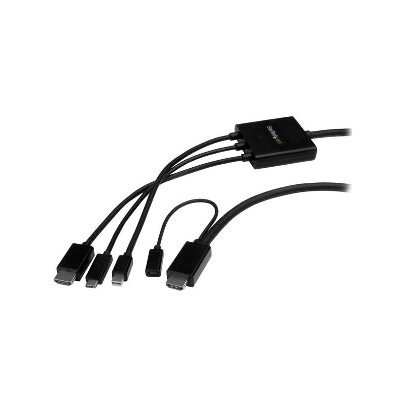 CABLE CONVERSOR USB-C, HDMI O MINI DISPLAYPORT A HDMI - 2 METROS