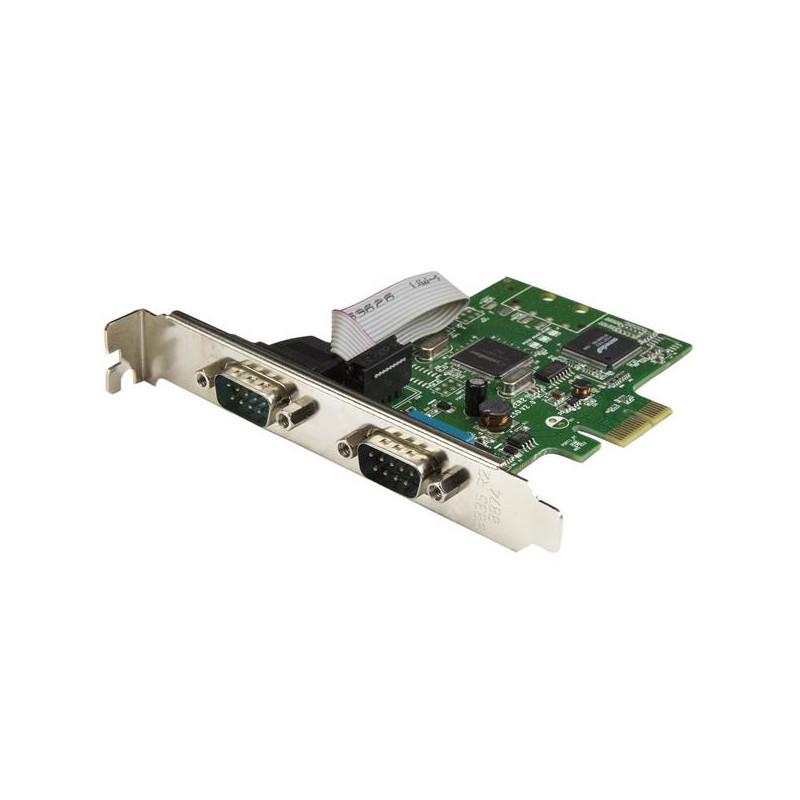 TARJETA SERIE PCI EXPRESS DE 2 PUERTOS DB9 RS232 CON UART 16C1050 - ADAPTADOR INTERNO SERIE PCI-E