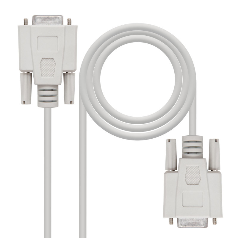 CABLE SERIE NULL MODEM, DB9/H-DB9/H, 1.8 M