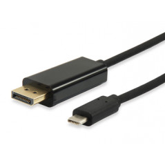 133467 ADAPTADOR DE CABLE DE VÍDEO 1,8 M USB TIPO C DISPLAYPORT NEGRO