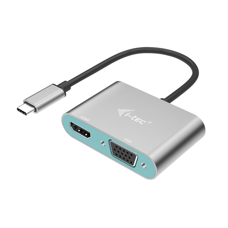 METAL USB-C HDMI AND VGA ADAPTER