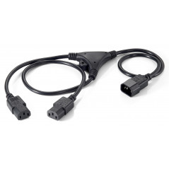 112210 CABLE DE TRANSMISIÓN NEGRO 1,6 M C14 ACOPLADOR ACOPLADOR C13 2 X