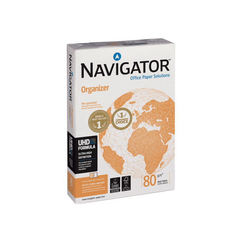 PAQUETE 500h PAPEL NAVIGATOR ORGANIZER A4