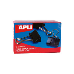 CAJA 12 PINZAS DE PALA APLI ABATIBLE 51mm