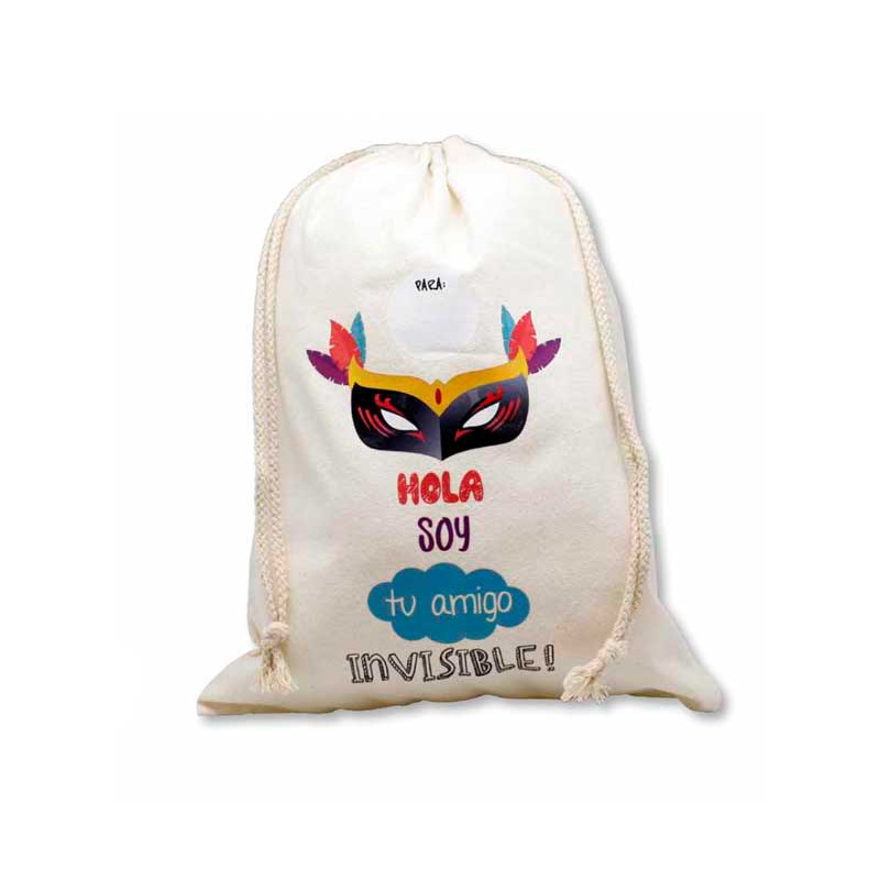 CAJA 12 SACOS PARA REGALOS AMIGO INVISIBLE 25x35cm