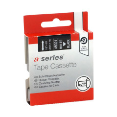 CINTA ROTULAR A-SERIES PARA DYMO LABEL MANAGER 12 mm x 7 m MANUAL BLANCO/NEGRO