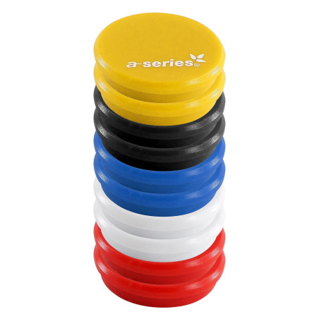 CAJA 10 IMANES A-SERIES 32mm SURTIDOS