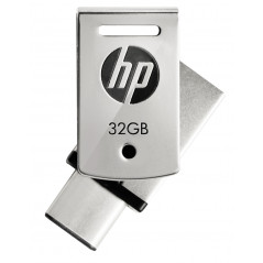 X5000M UNIDAD FLASH USB 32 GB USB TYPE-A / USB TYPE-C 3.2 GEN 1 (3.1 GEN 1) ACERO INOXIDABLE
