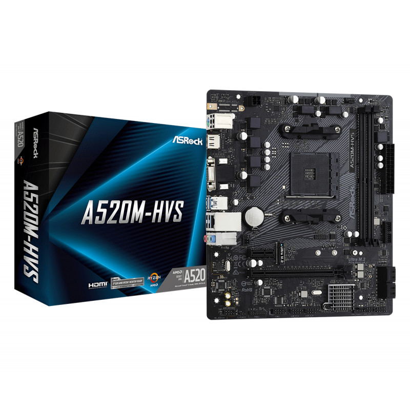 A520M-HVS AMD A520 ZÓCALO AM4 MICRO ATX