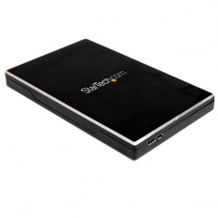 CAJA DE DISCO DURO HDD 2,5" SATA EXTERNO USB 3.0 SUPER SPEED - NEGRO ALUMINIO