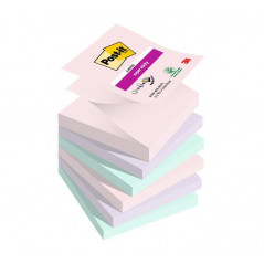 PACK 6 BLOCS Z-NOTAS POST-IT SOULFUL 76x76mm