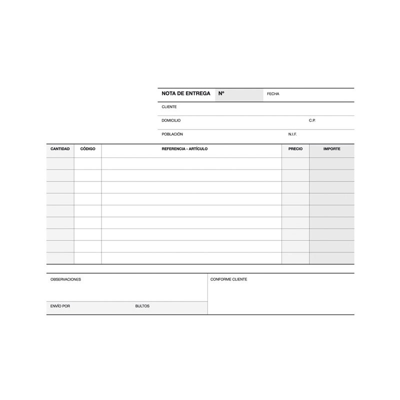 TALONARIO 50h APLI ENTREGAS 1/4 APAISADO DUPLICADO CASTELLANO TALONARIO 50h APLI ENTREGAS 1/4 APAISADO DUPLICADO CASTELLANO