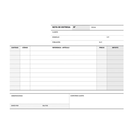 TALONARIO 50h APLI ENTREGAS 1/4 APAISADO DUPLICADO CASTELLANO