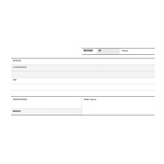 TALONARIO 50h APLI RECIBOS 1/3 APAISADO DUPLICADO CASTELLANO