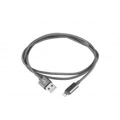 CABLE LIGHTNING MFI - SMART LED LUXURY EDITION 1M - GRIS OSCURO