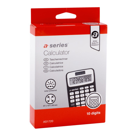 CALCULADORA A-SERIES 10 DÍGITOS AS1720