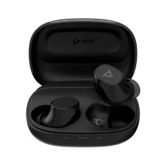 AURICULARES POLY VOYAGER FREE 20 DE COLOR GRIS + ESTUCHE DE CARGA BÁSICO ESPECIAL PARA CLIENTES 1