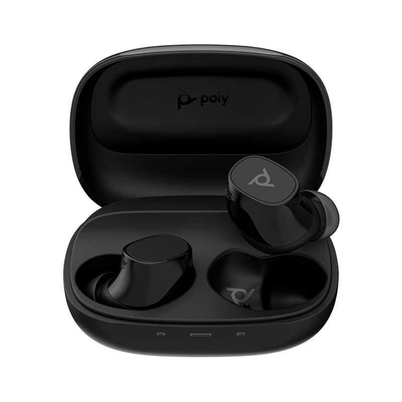 AURICULARES POLY VOYAGER FREE 20 DE COLOR GRIS + ESTUCHE DE CARGA BÁSICO ESPECIAL PARA CLIENTES 1