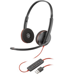 AURICULARES BLACKWIRE 3220 ESTÉREO USB-A (PAQUETE)