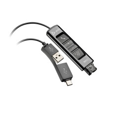 ADAPTADOR NEGRO POLY DA85 USB A QD COMPATIBLE CON TAA