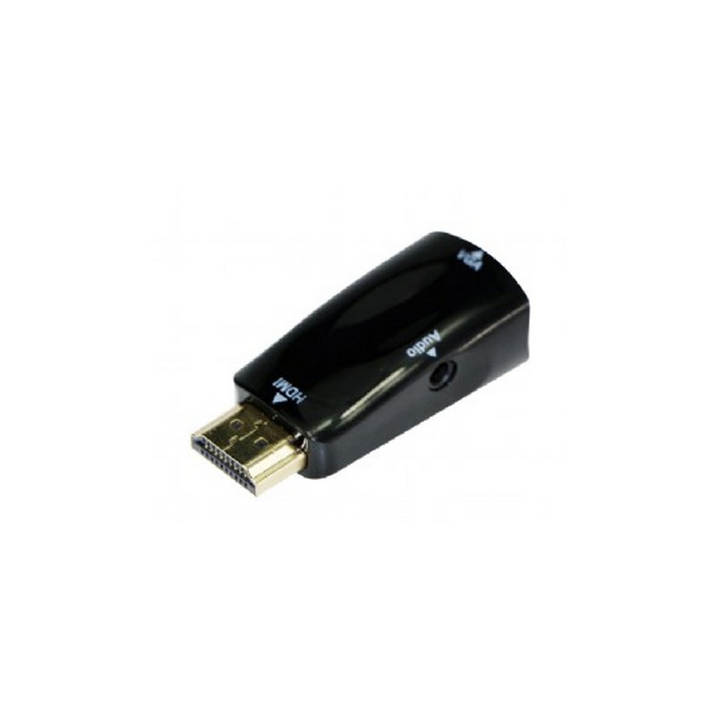 A-HDMI-VGA-02 ADAPTADOR DE CABLE VGA (D-SUB) NEGRO